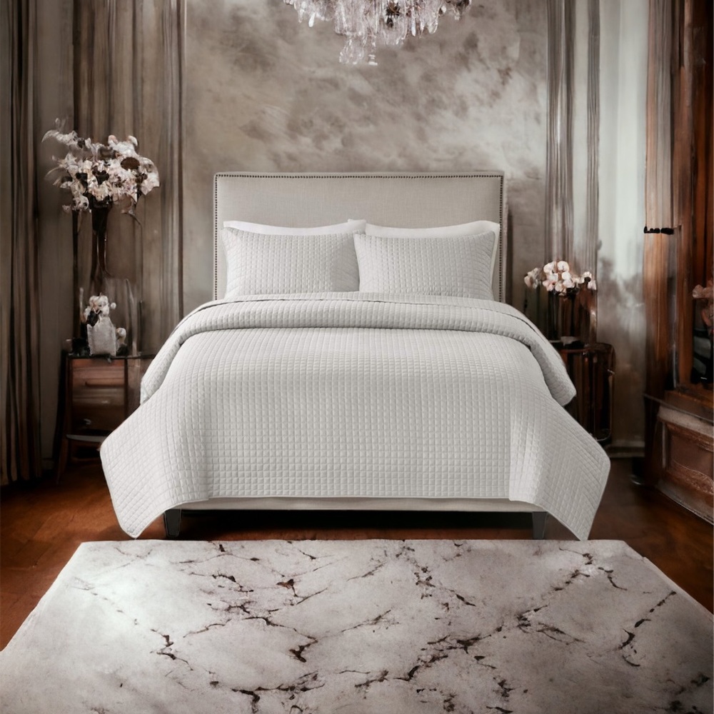 510 DESIGN Otto 3 Piece Coverlet Set Grey Full/Queen,